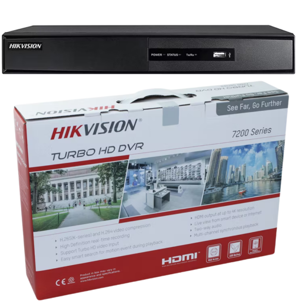 Hikvision Turbo HD DVR 7200-Series 16 canales – Pc Noceratti