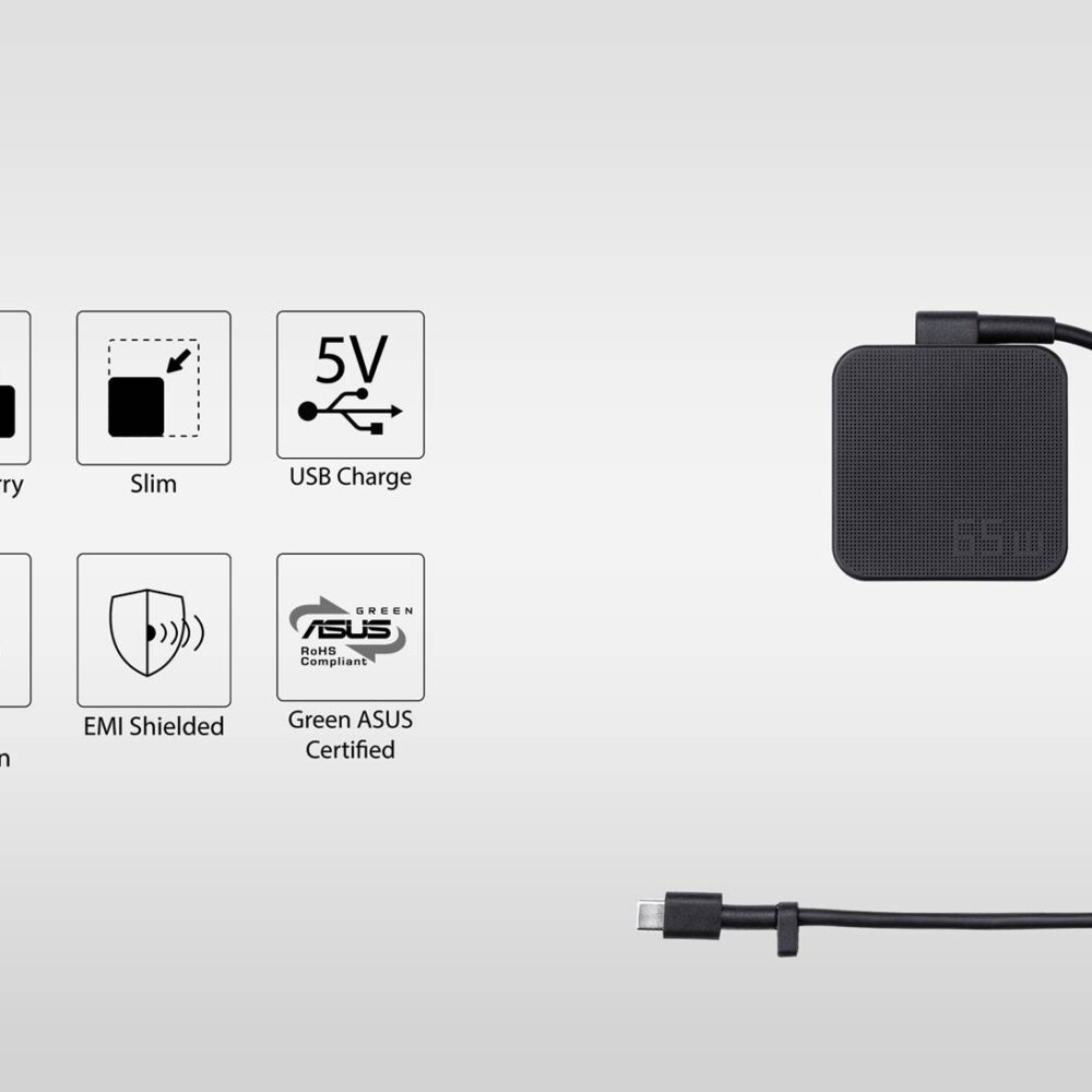 Alternative view of Cargador ASUS USB-C 65W Tipo C