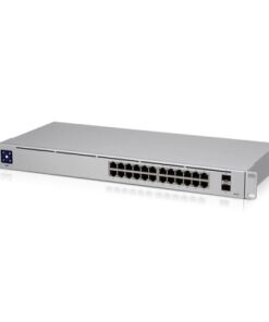 Ubiquiti UniFi Switch USW-24 - Conmutador - Gestionado - 24 x 10/100/1000 + 2 x Gigabit SFP - sobremesa, montaje en rack