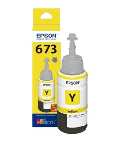 Epson T673 - Amarillo - original - recarga de tinta - para Epson L1800, L800, L805, L810, L850