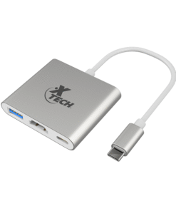 Xtech - Video adapter - USB Type C - HDMI (f) Type C(f) USB 3.0(f) - 3 in one XTC-565