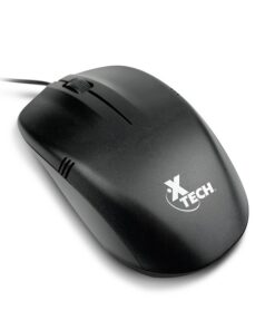 Xtech - Mouse - USB - Wired - All black - 3D 3-button XTM-205 - 1000dpi