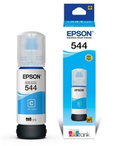 Epson 544 - 65 ml - cián - original - recarga de tinta - para EcoTank L1110, L1210, L3110, L3150, L3210, L3250, L3260, L5290