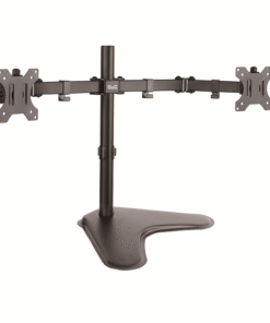 Klip Xtreme KPM-311 - Base - para 2 pantallas LCD - plástico, acero de alta calidad - negro - tamaño de pantalla: 13"-32" - soporte para escritorio