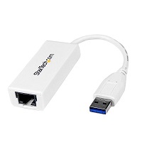 StarTech.com Adaptador Tarjeta de Red Externa NIC USB 3.0 a 1Gbps Gigabit Ethernet 1 Puerto - 1x RJ45 Hembra - 1x USBA - Adaptador de red - USB 3.0 - Gigabit Ethernet - blanco
