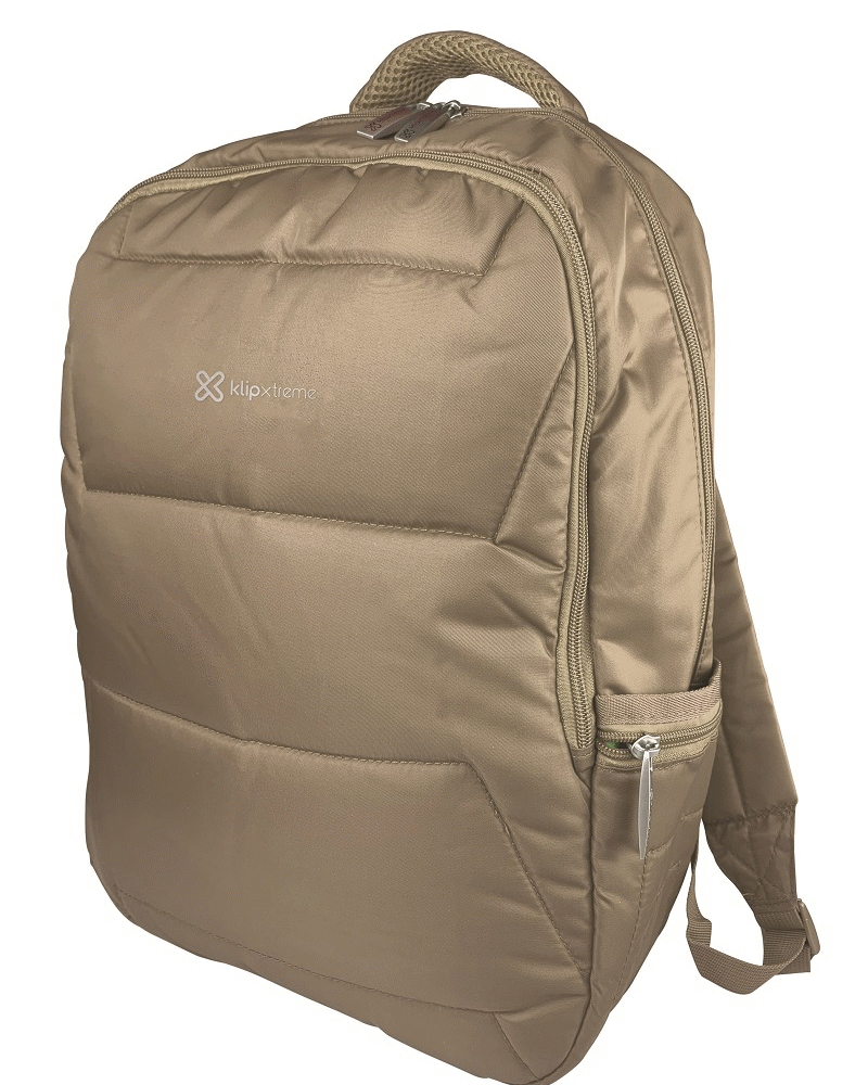 Klip Xtreme - Notebook carrying backpack - 15.6" - 1200D Nylon - Khaki - Two Compartments