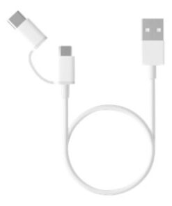 Xiaomi Mi 2-in-1 - Kit de cable USB - 2.4 A - 1 m - blanco