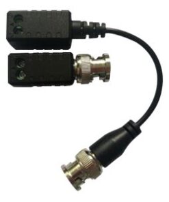 Hikvision - Adaptador balún - BNC (M) a terminal de tornillo - UTP - CAT 5 - negro