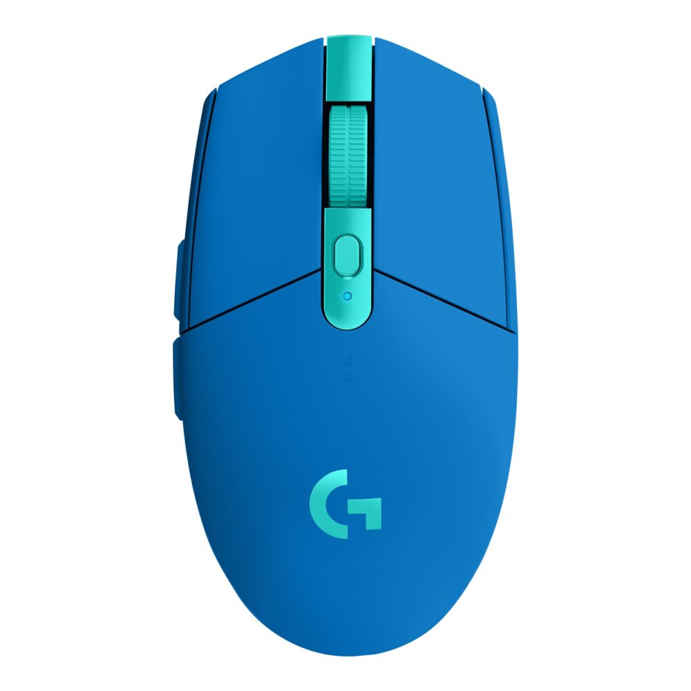 Logitech G G305 - Ratón - óptico - 6 botones - inalámbrico - 2.4 GHz - receptor inalámbrico USB - azul