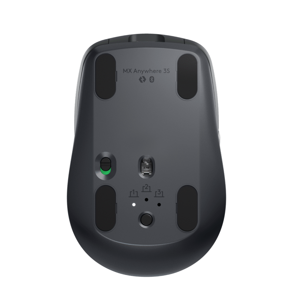 Alternative view of Logitech MX Anywhere 3S - Ratón - óptico - 6 botones - inalámbrico - Bluetooth - receptor de USB Logitech Logi Bolt - grafito