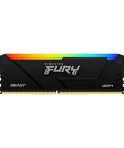 Kingston FURY Beast RGB - DDR4 - módulo - 16 GB - DIMM de 288 contactos - 3200 MHz / PC4-25600 - CL16 - 1.35 V - sin búfer - no ECC - negro