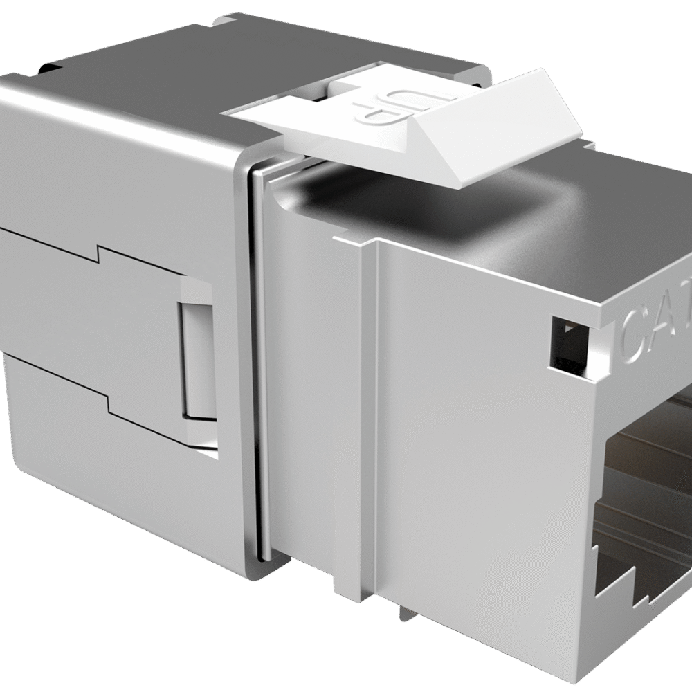 Nexxt - Inserto modular - CAT 6a - STP - RJ-45 - plata