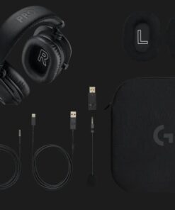 Logitech G PRO X 2 LIGHTSPEED Wireless Gaming Headset, Black - Auricular - tamaño completo - LIGHTSPEED - inalámbrico - aislamiento de ruido - negro
