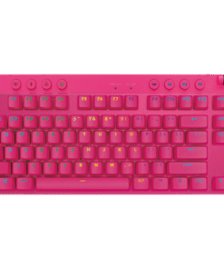 Alternative view of Logitech G PRO X TKL LIGHTSPEED Wireless Gaming Keyboard, Tactile Switches (GX Brown), Magenta - Teclado - retroiluminación - Bluetooth, 2.4 GHz - QWERTY - EE. UU. - interruptor: GX Brown Tactile - magenta