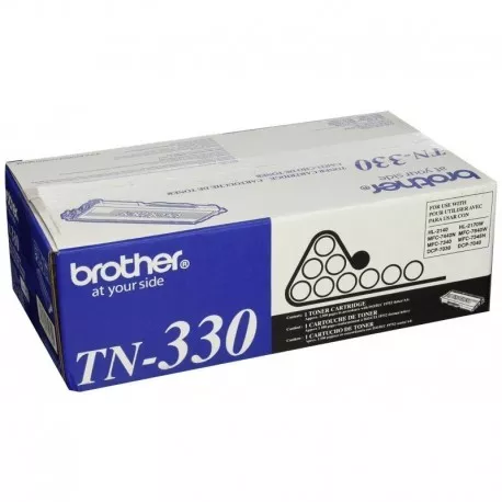 Brother TN330 - Negro - original - cartucho de tóner - para Brother DCP-7030, 7040, HL-2140, 2170, MFC-7340, 7345, 7440, 7840; Justio DCP-7040