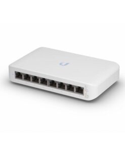 Ubiquiti UniFi Switch Lite USW-Lite-8-POE - Conmutador - Gestionado - 8 x 10/100/1000 (4 PoE+) - sobremesa, montaje en pared - PoE+ (52 W)
