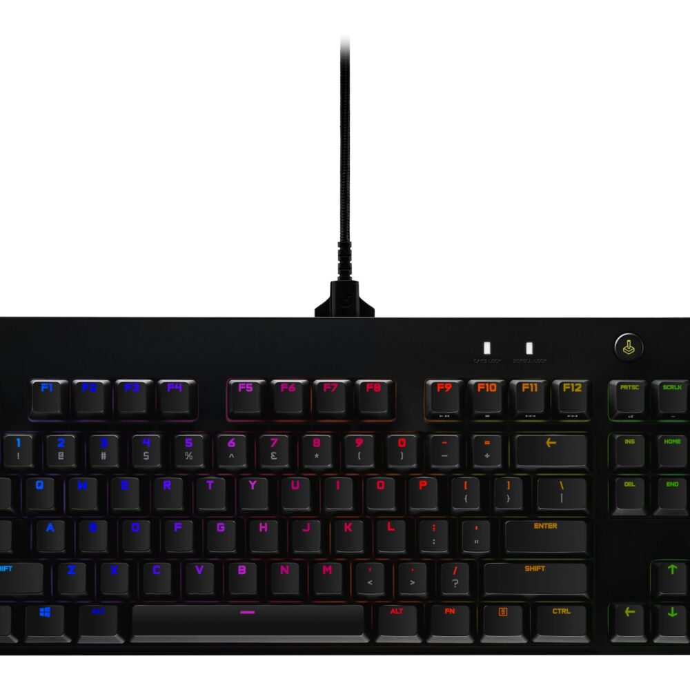 Logitech G Pro Mechanical Gaming Keyboard - Teclado - retroiluminación - USB - interruptor: GX Blue Clicky - negro