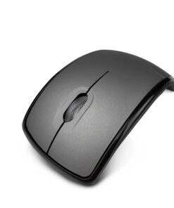Klip Xtreme - Mouse - 2.4 GHz - Wireless - Gray - Foldable - 1000dpi