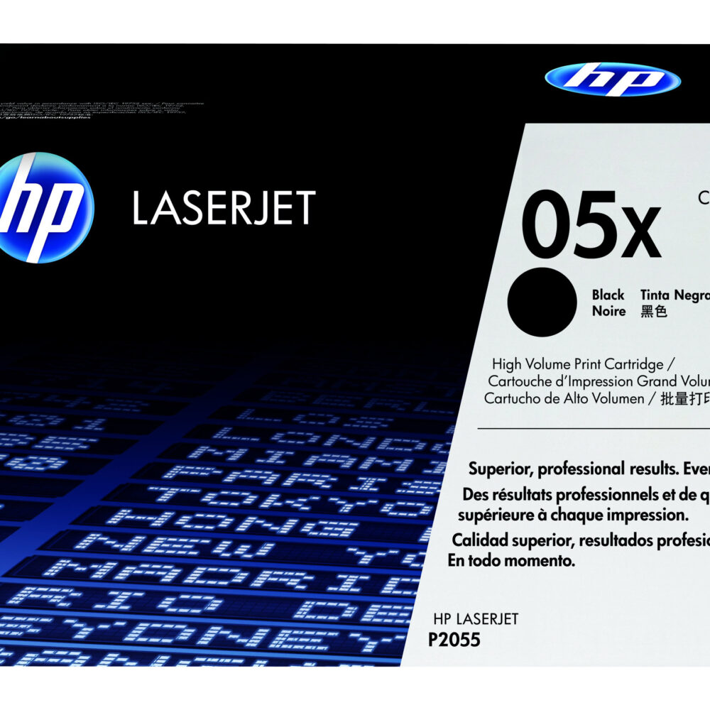 HP 05X - Alto rendimiento - negro - original - LaserJet - cartucho de tóner (CE505X) - para LaserJet P2054, P2055, P2056, P2057