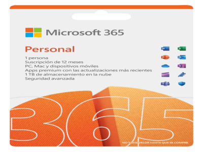 Microsoft 365 Personal - Annual subscription - Windows - Spanish / English