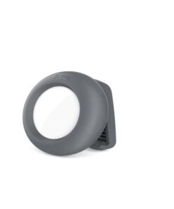 Belkin - Carcasa protectora para etiqueta Bluetooth antipérdida - with clip - gris oscuro - para Apple AirTag