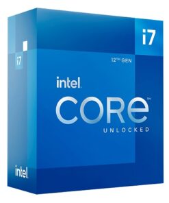 Intel Core i7 12700K - 3.6 GHz - 12 núcleos - 20 hilos - 25 MB caché - LGA1700 Socket - Caja (sin refrigerante)