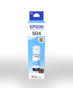 Epson 504 - 70 ml - cián - original - recarga de tinta - para EcoTank L4150, L4260, L6161, L6171, L6191, L6270