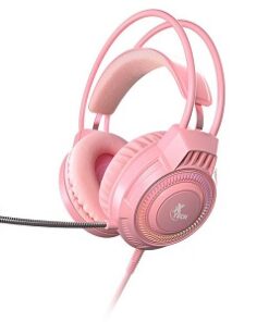 Xtech - XTH-564 - Headset - Para Computer / Para Game console - Wired - 3.5mm+USB Pink