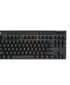 Logitech G PRO X TKL LIGHTSPEED Wireless Gaming Keyboard, Tactile Switches (GX Brown), Black - Teclado - retroiluminación - Bluetooth, 2.4 GHz - QWERTY - EE. UU. - interruptor: GX Brown Tactile - negro