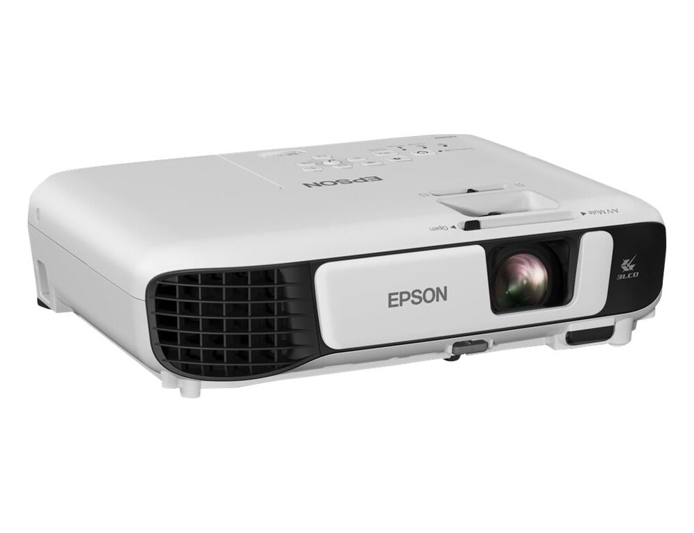 Epson PowerLite W52+ - Proyector 3LCD - portátil - 4000 lúmenes (blanco) - 4000 lúmenes (color) - WXGA (1280 x 800) - 16:10 - Wi-Fi