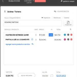 ORDEN DE TRABAJO 2408