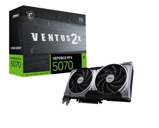 Tarjeta de Video MSI NVIDIA GeForce RTX 5070 Ventus 2X OC 12GB GDDR7 28 Gbps 192-bit PCIe 5.0 1 Tarjeta de Video MSI NVIDIA GeForce RTX 5070 Ventus 2X OC 12GB GDDR7 28 Gbps 192-bit PCIe 5.0