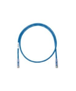 Panduit NetKey - Patch cable - RJ-45 (M) to RJ-45 (M) - 92 cm - foiled unshielded twisted pair (F/UTP) - CAT 6a - IEEE 802.3af/IEEE 802.3at - booted, halogen-free, snagless, stranded - blue