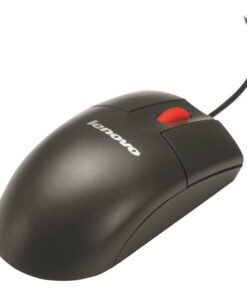 Lenovo ThinkPlus - Ratón - óptico - 3 botones - cableado - USB - negro furtivo