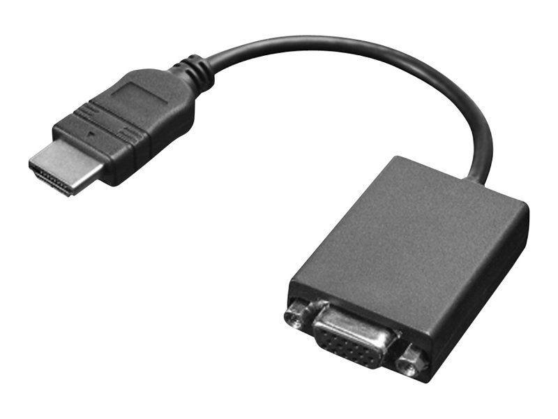 Lenovo - Adaptador de vídeo - HDMI macho a HD-15 (VGA) hembra - 20 cm 1 Lenovo - Adaptador de vídeo - HDMI macho a HD-15 (VGA) hembra - 20 cm