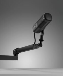 Elgato Wave Mic Arm LP - Kit de montaje (montaje con pinza de sujeción para escritorio, brazo articulado, cabeza de bola 1/4", adaptador de 1/4" a 3/8", adaptador de 1/4" a 5/8") - perfil bajo - para micrófono - montable en escritorio