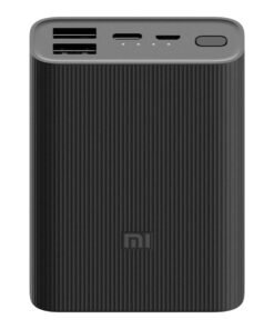 Xiaomi Mi Power Bank 3 Ultra Compact - Cargador portátil - 10000 mAh - 37 Wh - 22.5 vatios - 3 A - 3 conectores de salida (USB, 24 pin USB-C)