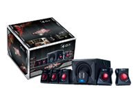 Genius SW-G5.1 3500 - Sistema de altavoces - para PC de teatro en casa - canal 5.1 - 80 vatios (Total) - negro