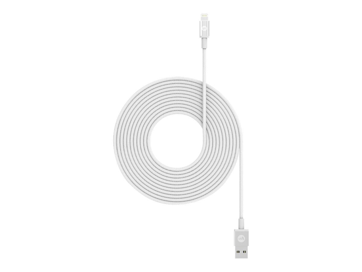 mophie - Cable Lightning - USB macho a Lightning macho - 1 m - blanco 1 mophie - Cable Lightning - USB macho a Lightning macho - 1 m - blanco