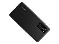 Huawei - Carcasa trasera para teléfono móvil - PU de alta calidad - negro - para Huawei P40