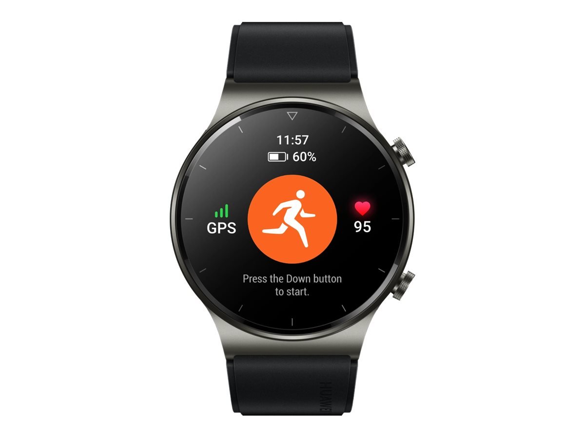 Huawei Watch GT 2 Pro - Sport - negro noche - reloj inteligente con correa - fluoroelastómero - negro - tamaño de la muñeca: 140-210 mm - pantalla luminosa 1.39" - 4 GB - Bluetooth - 52 g 1 Huawei Watch GT 2 Pro - Sport - negro noche - reloj inteligente con correa - fluoroelastómero - negro - tamaño de la muñeca: 140-210 mm - pantalla luminosa 1.39" - 4 GB - Bluetooth - 52 g
