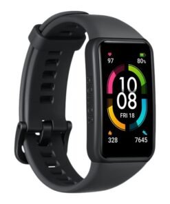 HONOR Band 6 - Rastreador de actividad con banda - silicona - pantalla luminosa 1.47" - 128 MB - Bluetooth - 18 g - negro meteorito