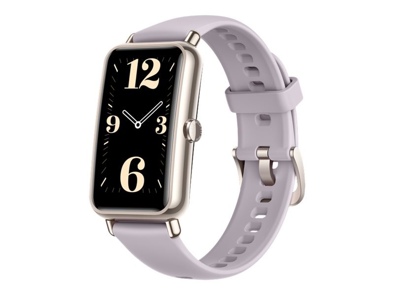 Huawei Watch Fit Mini - Dorado claro - reloj inteligente con correa - fluoroelastómero - púrpura - tamaño de la muñeca: 130-200 mm - pantalla luminosa 1.47" - Bluetooth - 20 g 1 Huawei Watch Fit Mini - Dorado claro - reloj inteligente con correa - fluoroelastómero - púrpura - tamaño de la muñeca: 130-200 mm - pantalla luminosa 1.47" - Bluetooth - 20 g