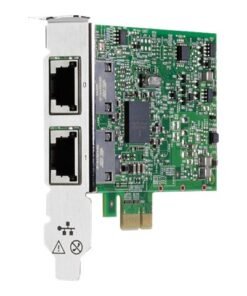 HPE 332T - Adaptador de red - PCIe 2.0 perfil bajo - Gigabit Ethernet x 2 - para ProLiant DL360 Gen10, DL388p Gen8