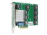 HPE SAS Expander Card - Tarjeta de actualización del controlador de almacenamiento - 26 Canal - SATA 6Gb/s / SAS 12Gb/s - PCIe - para ProLiant DL360 Gen9, DL380 Gen9