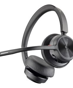 Poly Voyager 4320-M Headset Profesional para Microsoft Teams y Zoom - Inalámbrico y Con Cable - On-Ear - Negro