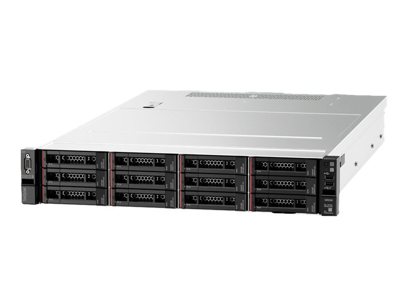 Lenovo ThinkSystem SR550 7X04 - Servidor - se puede montar en bastidor 2U - 2 vías - 1 x Xeon Silver 4208 / hasta 3.2 GHz - RAM 16 GB - SAS - hot-swap 3.5" bahía(s) - sin disco duro - Matrox G200 - Gigabit Ethernet - sin SO - monitor: ninguno 1 Lenovo ThinkSystem SR550 7X04 - Servidor - se puede montar en bastidor 2U - 2 vías - 1 x Xeon Silver 4208 / hasta 3.2 GHz - RAM 16 GB - SAS - hot-swap 3.5" bahía(s) - sin disco duro - Matrox G200 - Gigabit Ethernet - sin SO - monitor: ninguno