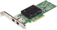 Lenovo ThinkSystem Adaptador de Red Dual 10GbE PCIe 3.0 x8 Perfil Bajo Broadcom NX-E | Compatible con ThinkAgile VX3530-G, VX7330-N; ThinkSystem SR250 V2, ST250 V2, ST50 V2