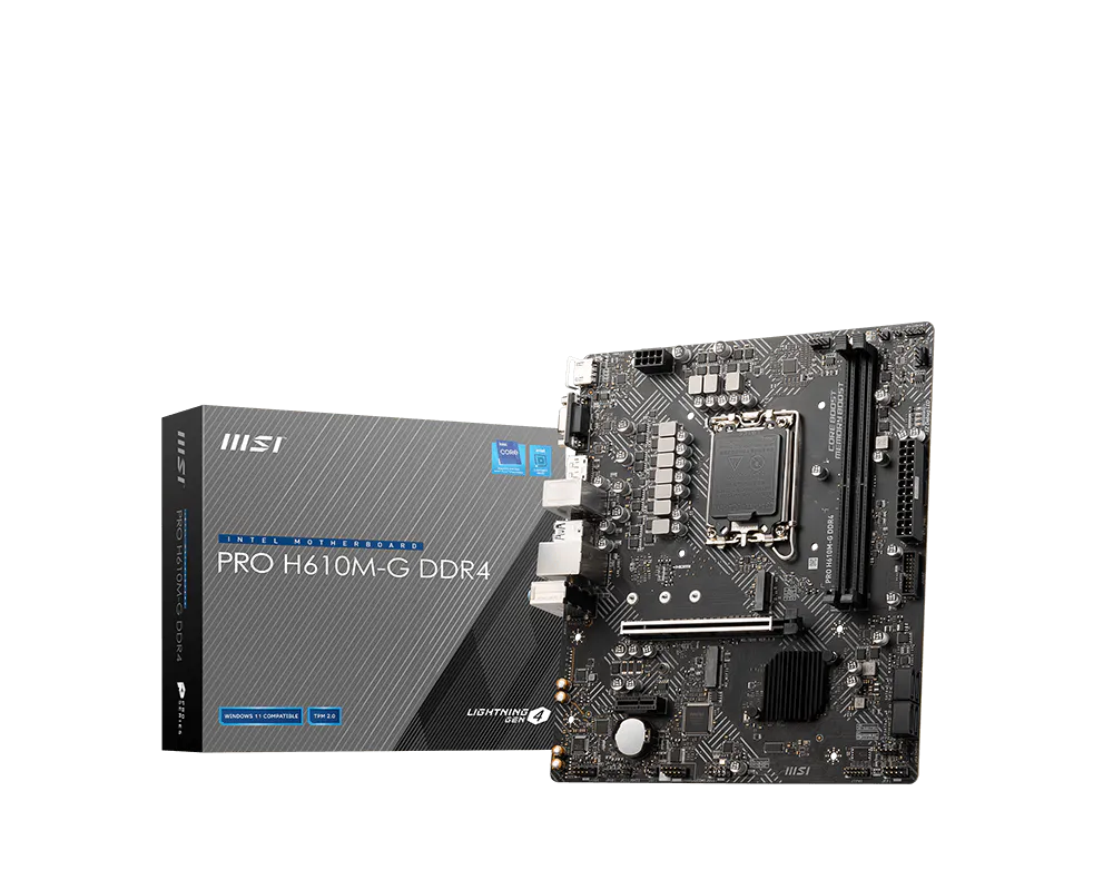 Placa Madre Intel H610M DDR5 MSI PRO H610M-G 1 MSI - PRO H610M - Motherboard - PRO H610M-G DDR5