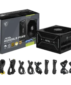 MSI MAG A1000GLS Fuente Alimentación 1000W ATX 3.0 PCIe 5.0 80+ Gold Modular
